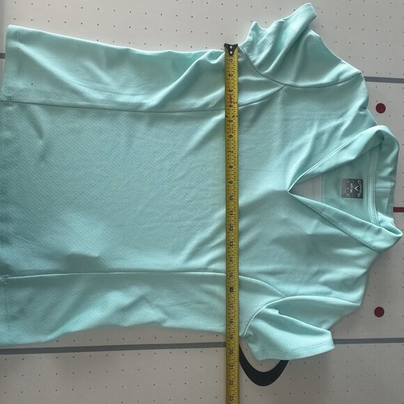 Callaway Women’s Opti-Dry Golf Polo Shirt Sz Med Aqua Blue Quick Dry MSRP $117 - Picture 9 of 12